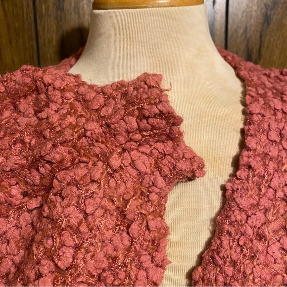 Forever 21 Rose Pink Popcorn Knit Cardigan Sweater - Picture 6 of 10